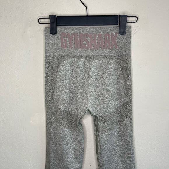 GYMSHARK Flex High Waisted Leggings in Khaki Marl/Taupe - Size XS - Picture 5 of 5